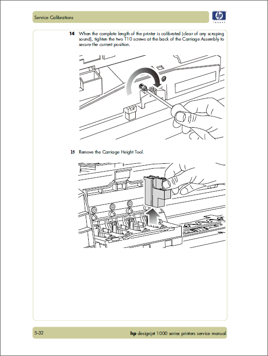 HP Designjet 1000 Service Manual-4
